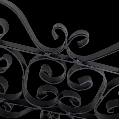 1950s Wrought Iron Fireplace Tool Set Wall Hanger