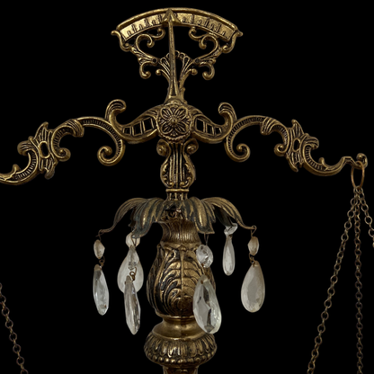 1960s Hollywood Regency Scales with Marble Base