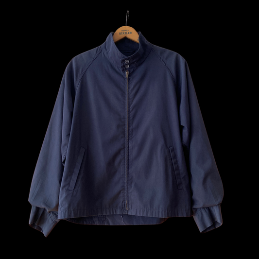 1950s 1960s Blue Mechanic Shop Coat