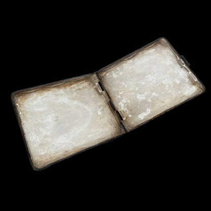 1920s Silver Metal Cigarette Case or Wallet