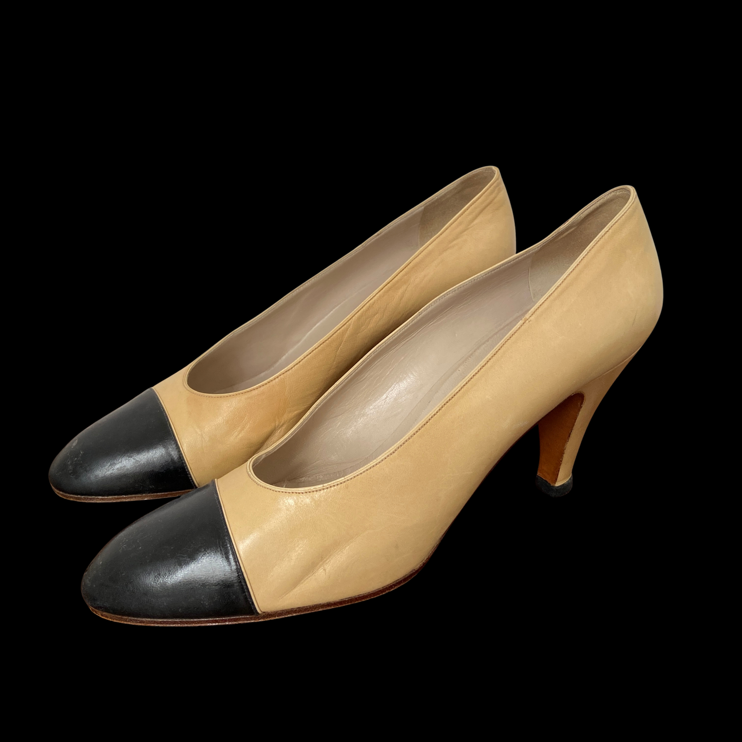 1980s Chanel Cap Toe Heels