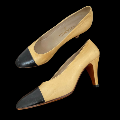 1980s Chanel Cap Toe Heels