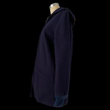 1950s Melton Wool Cadet Coat with Split Hood