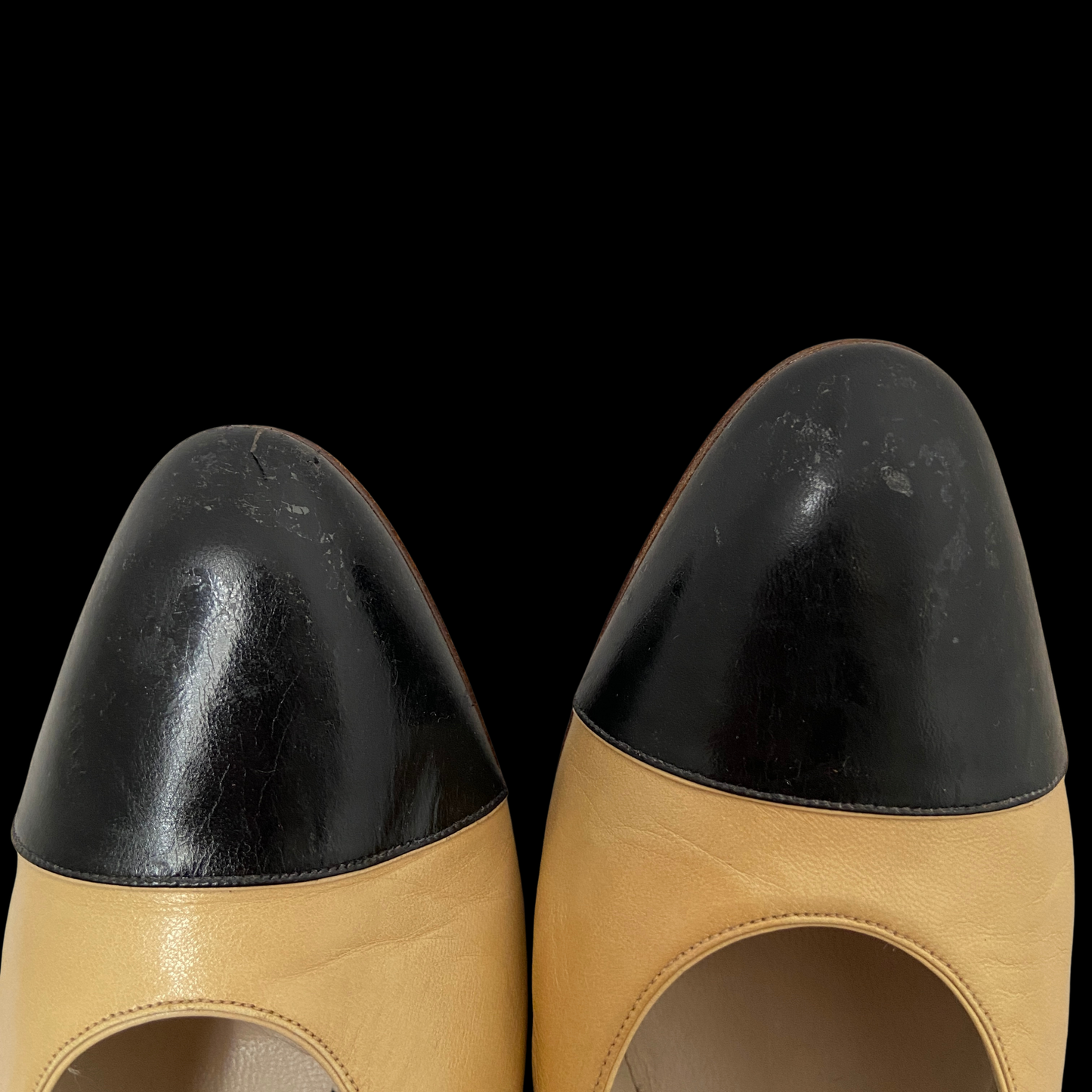 1980s Chanel Cap Toe Heels