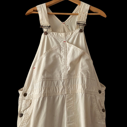 1940s "Powr House" White Cotton Overalls