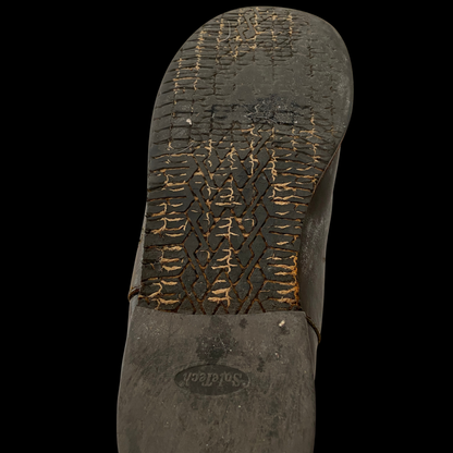 1980s 1990s Brown Leather Riding Boots Custom Made