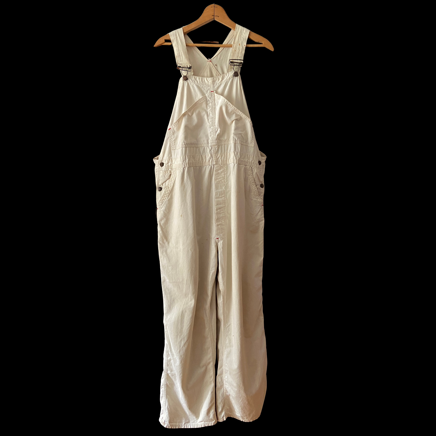 1940s "Powr House" White Cotton Overalls