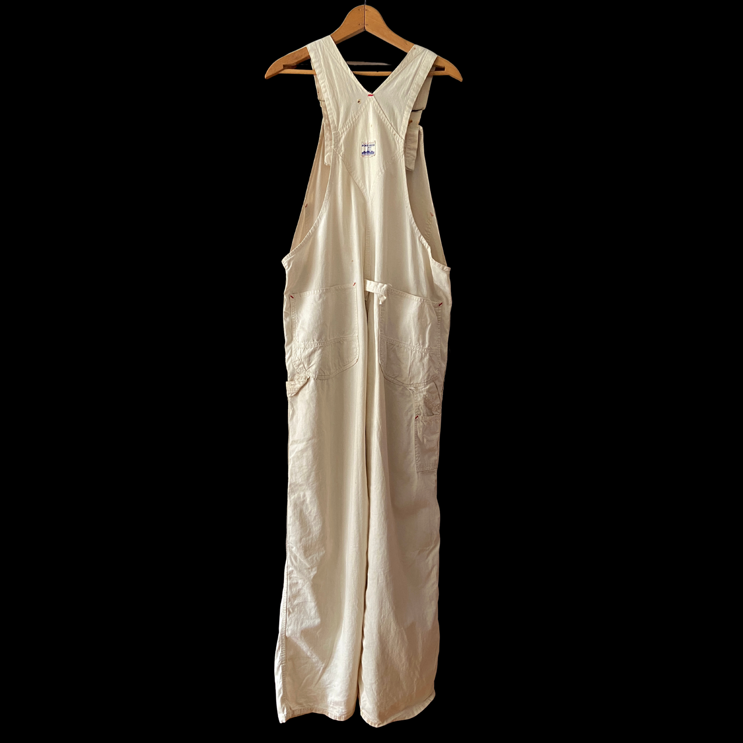1940s "Powr House" White Cotton Overalls