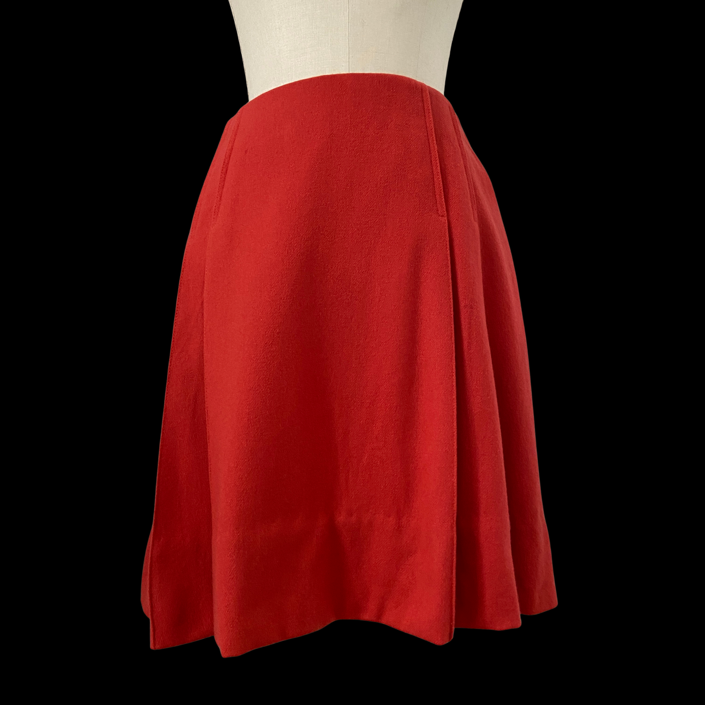 1960s Pink Wool Mini Skirt