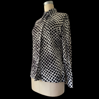 1970s Op Art Disco Shirt