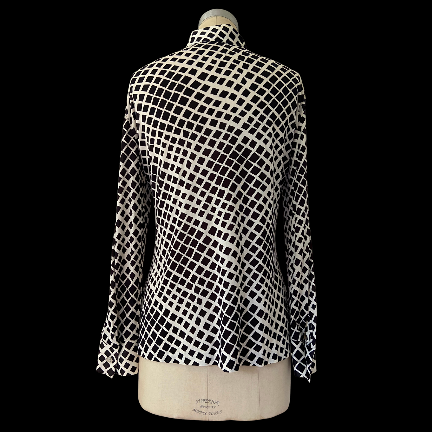 1970s Op Art Disco Shirt