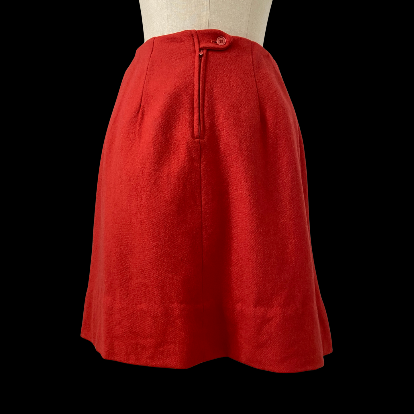 1960s Pink Wool Mini Skirt
