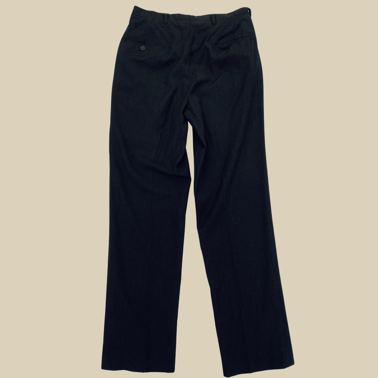 1950s Gray Black Wool Work Pants 30 in Waist