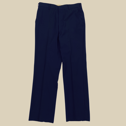 1950s Navy Wool Work Pants 33 in Waist