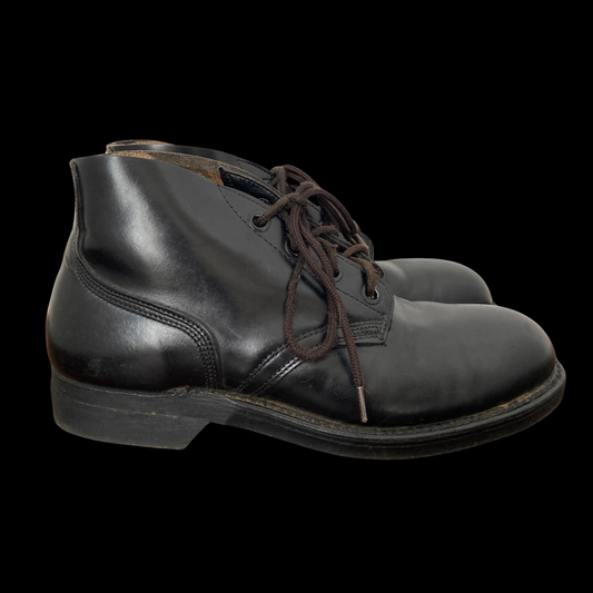 1970s Boondocker Boots Black Steel Toe