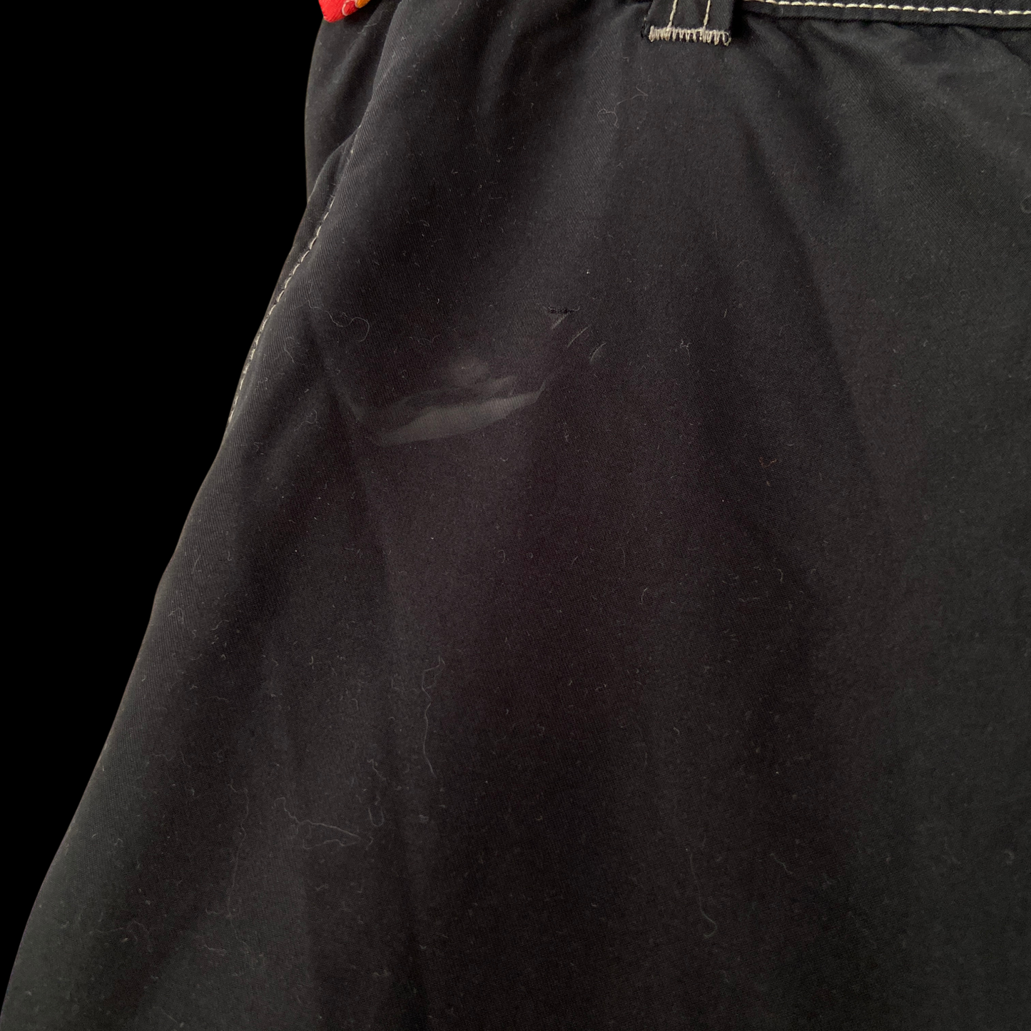1990s Kikwear Black Wide Leg Cargo Pants