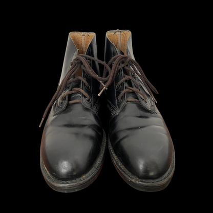 1970s Boondocker Boots Black Steel Toe