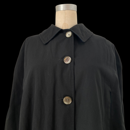 1970s Wool and Gaberdine Reversible Tartan Cape