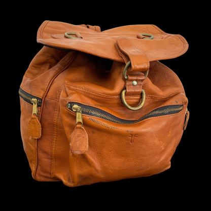 Vintage Frye Brown Leather Backpack
