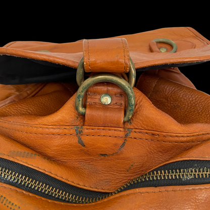 Vintage Frye Brown Leather Backpack