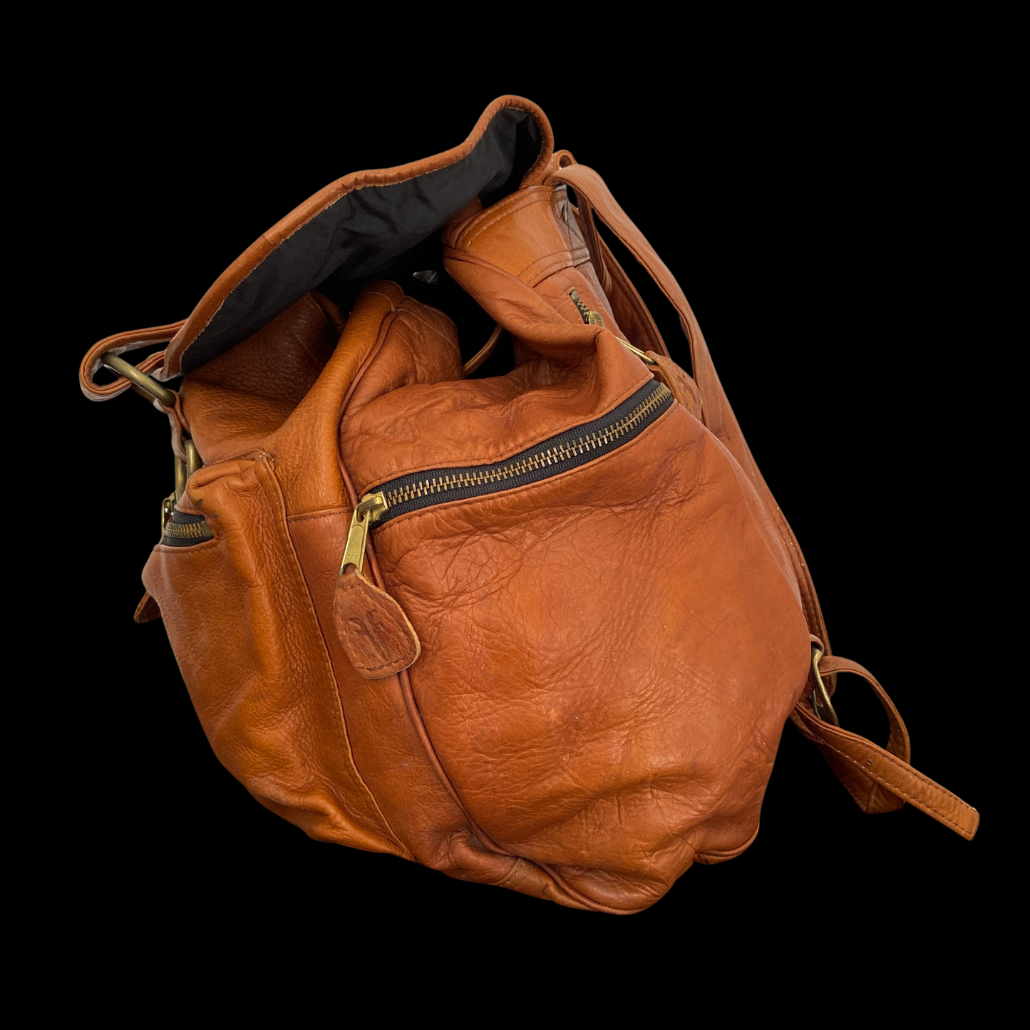 Vintage Frye Brown Leather Backpack