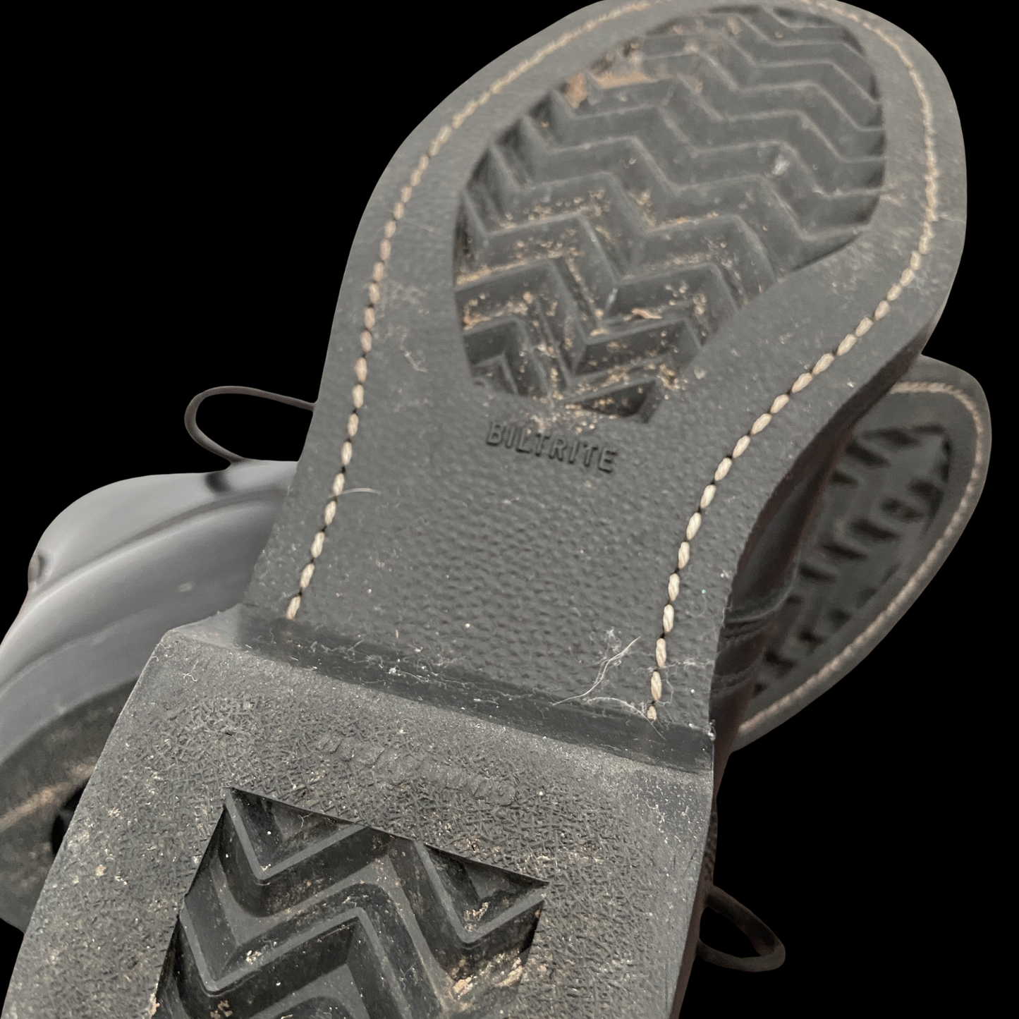 1970s Boondocker Boots Black Steel Toe