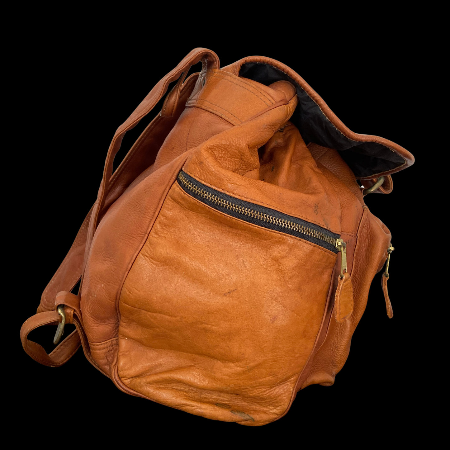 Vintage Frye Brown Leather Backpack