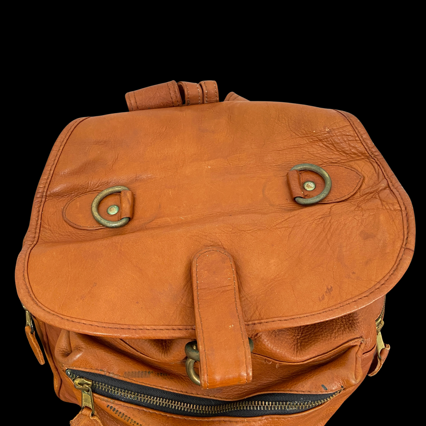 Vintage Frye Brown Leather Backpack