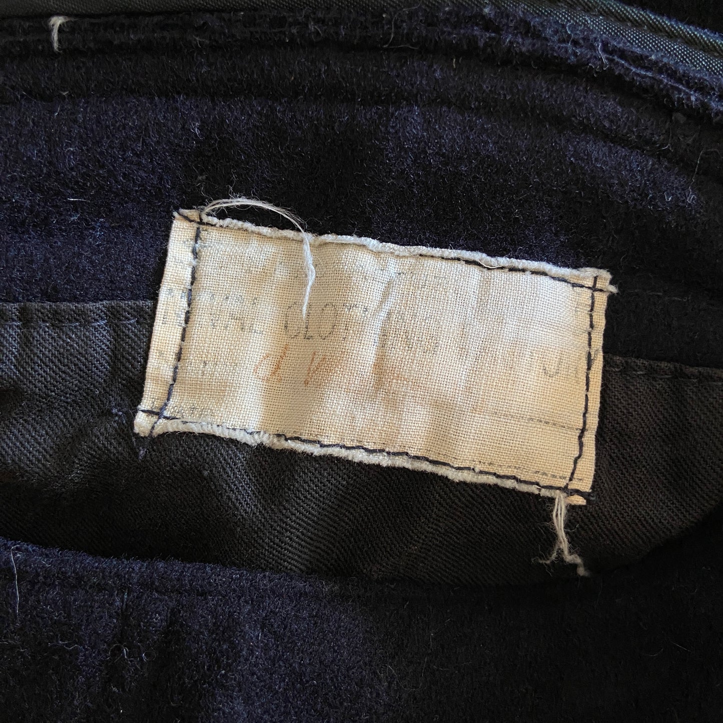 1940s Wool Navy Sailor Pants Cracker Jack