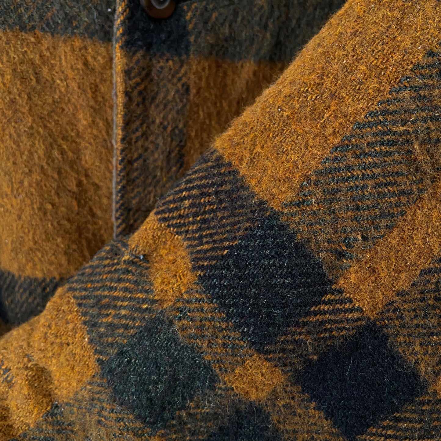 1960s Orange Plaid Wool Jacket