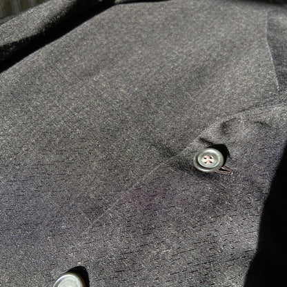 1940s 1950s Men's Wool Suit Jacket Blazer Brown Black