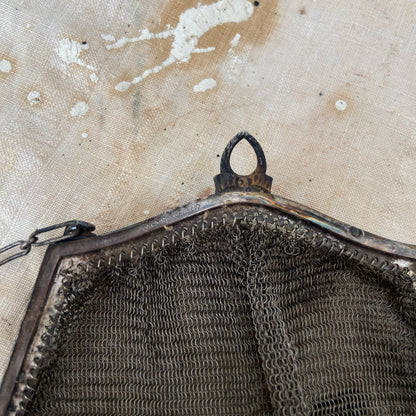 1920s Whiting and Davis Silver Mesh Chain Bag