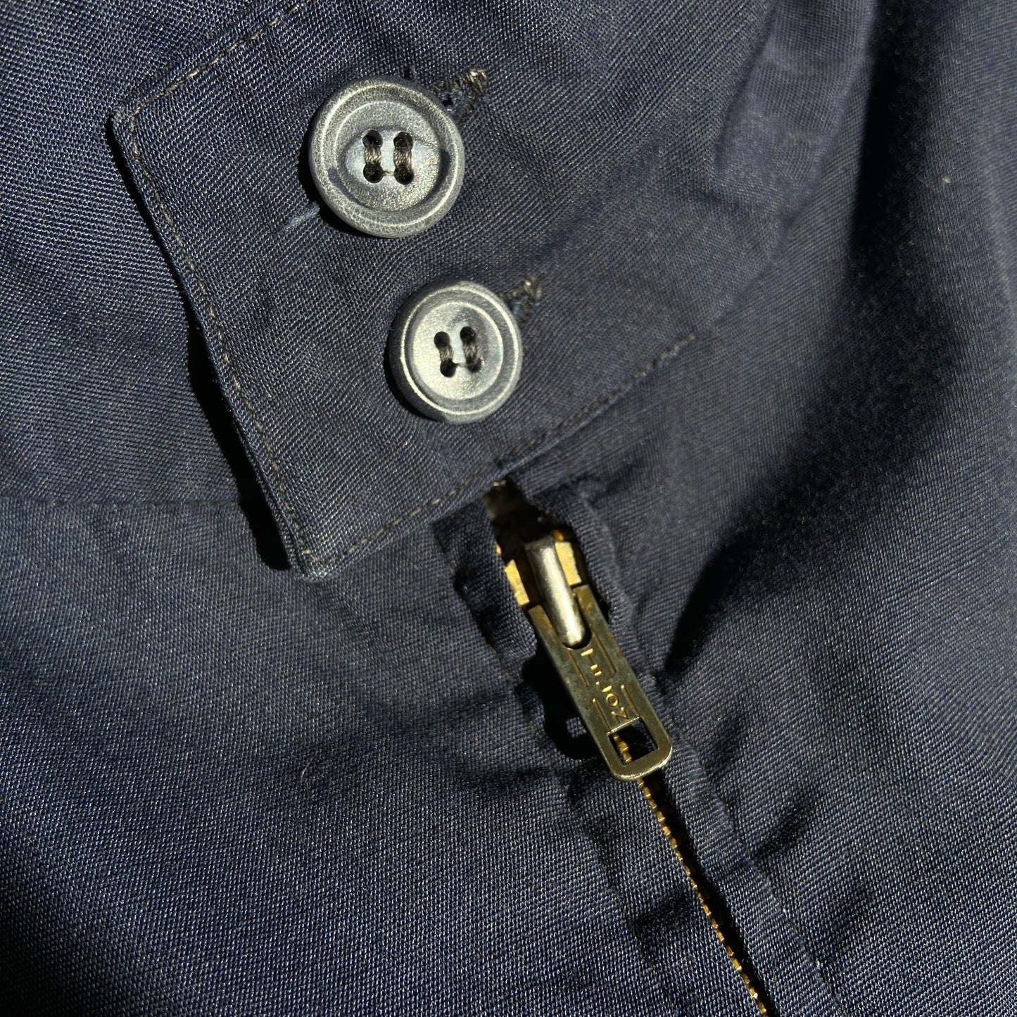 1950s 1960s Blue Mechanic Shop Coat