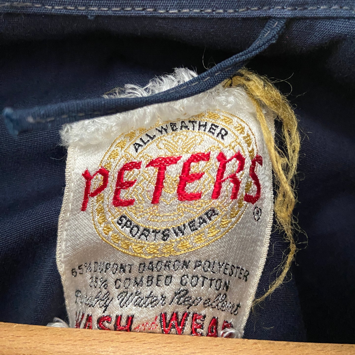 1950s 1960s Blue Mechanic Shop Coat