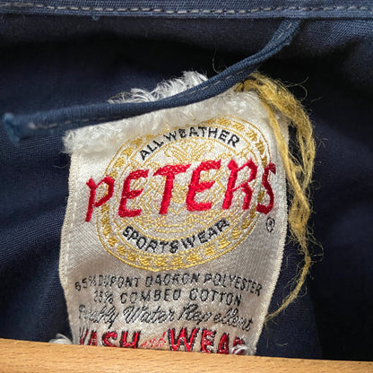 1950s 1960s Blue Mechanic Shop Coat