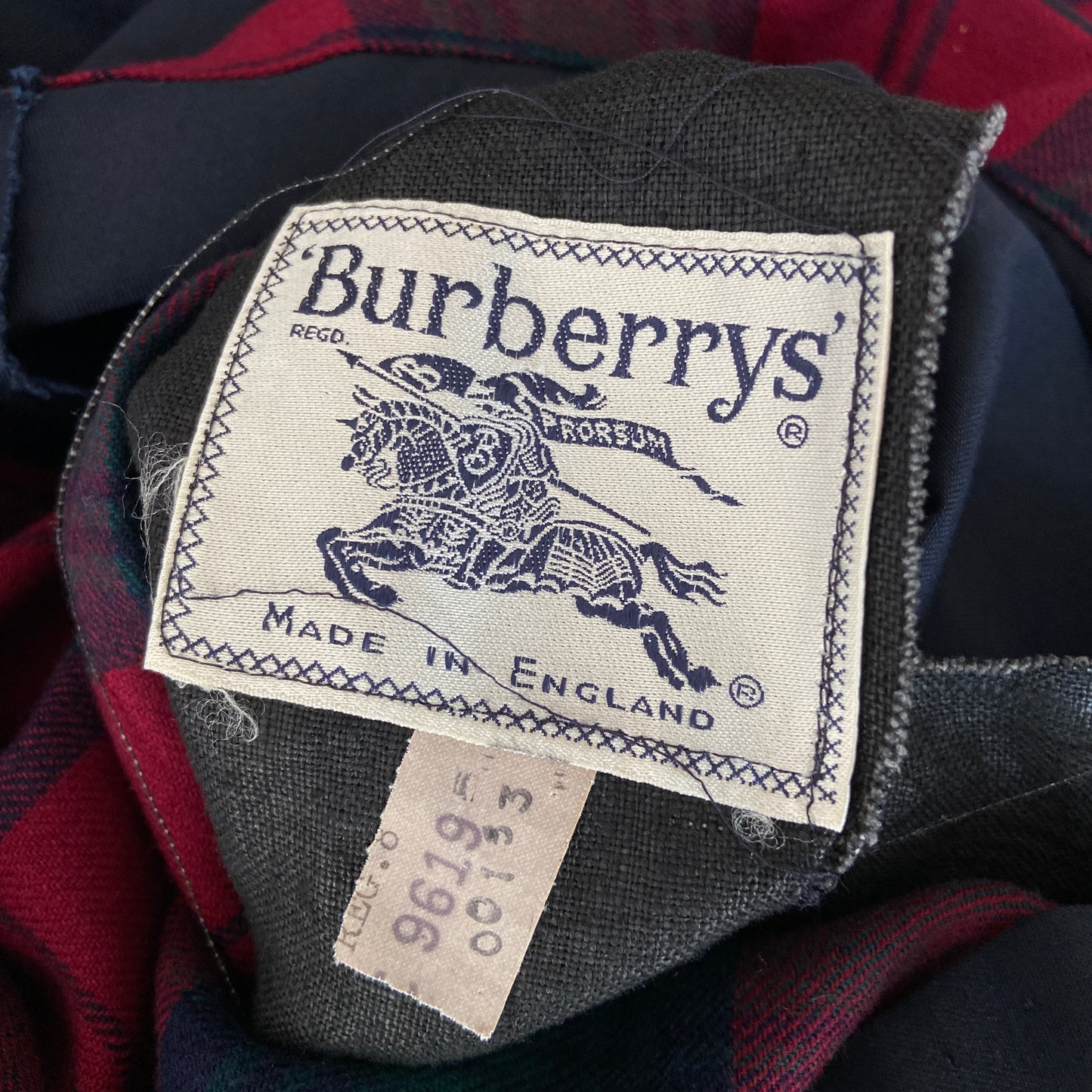 1950s 1960s Burberry Wool Plaid and Gaberdine Reversible Cape with Hat