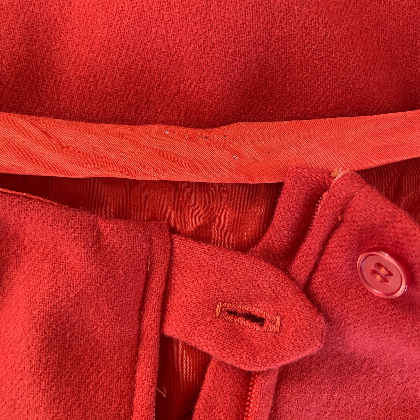 1960s Pink Wool Mini Skirt