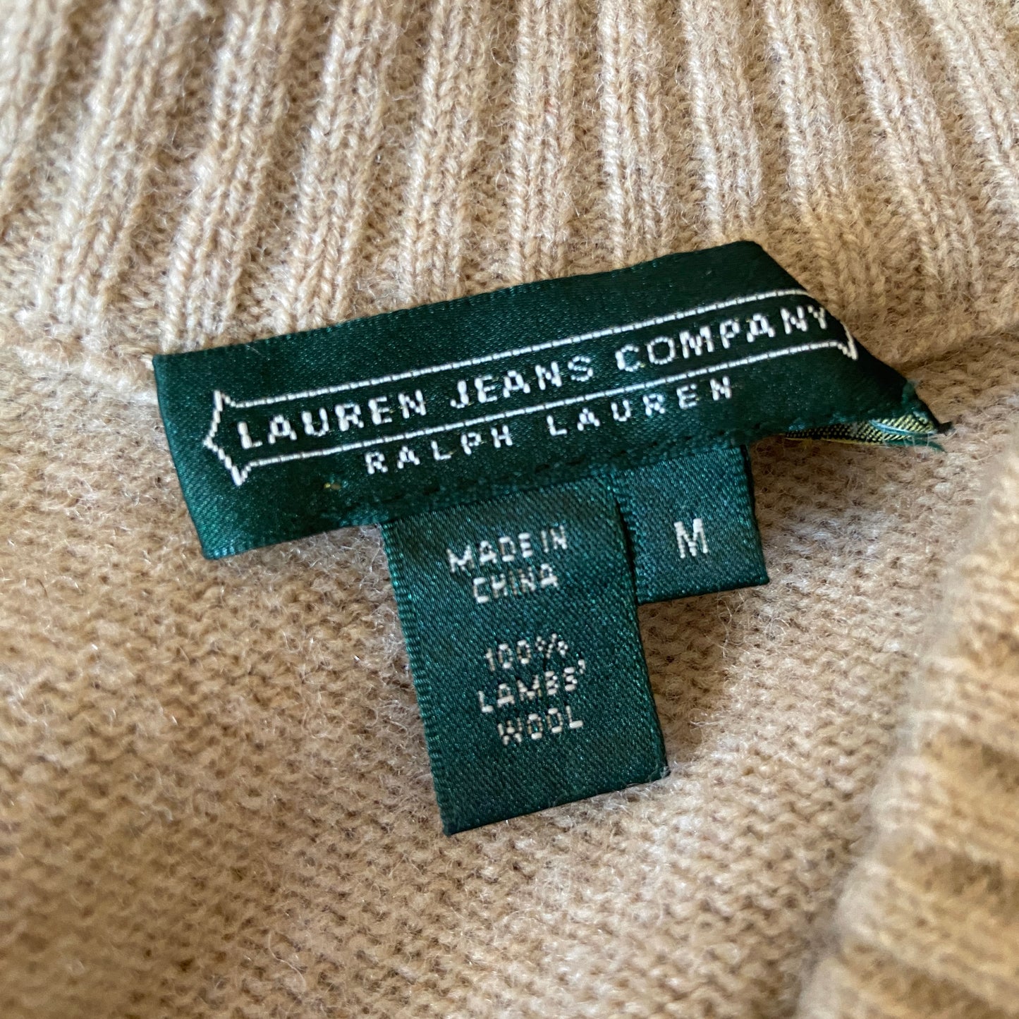1990s Ralph Lauren Lambswool Cardigan Dress