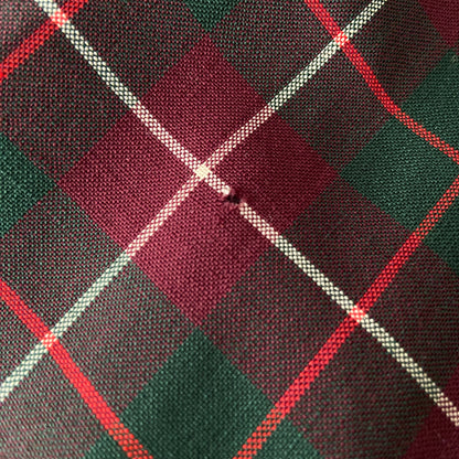 1930s 1940s Plaid Wool Robe