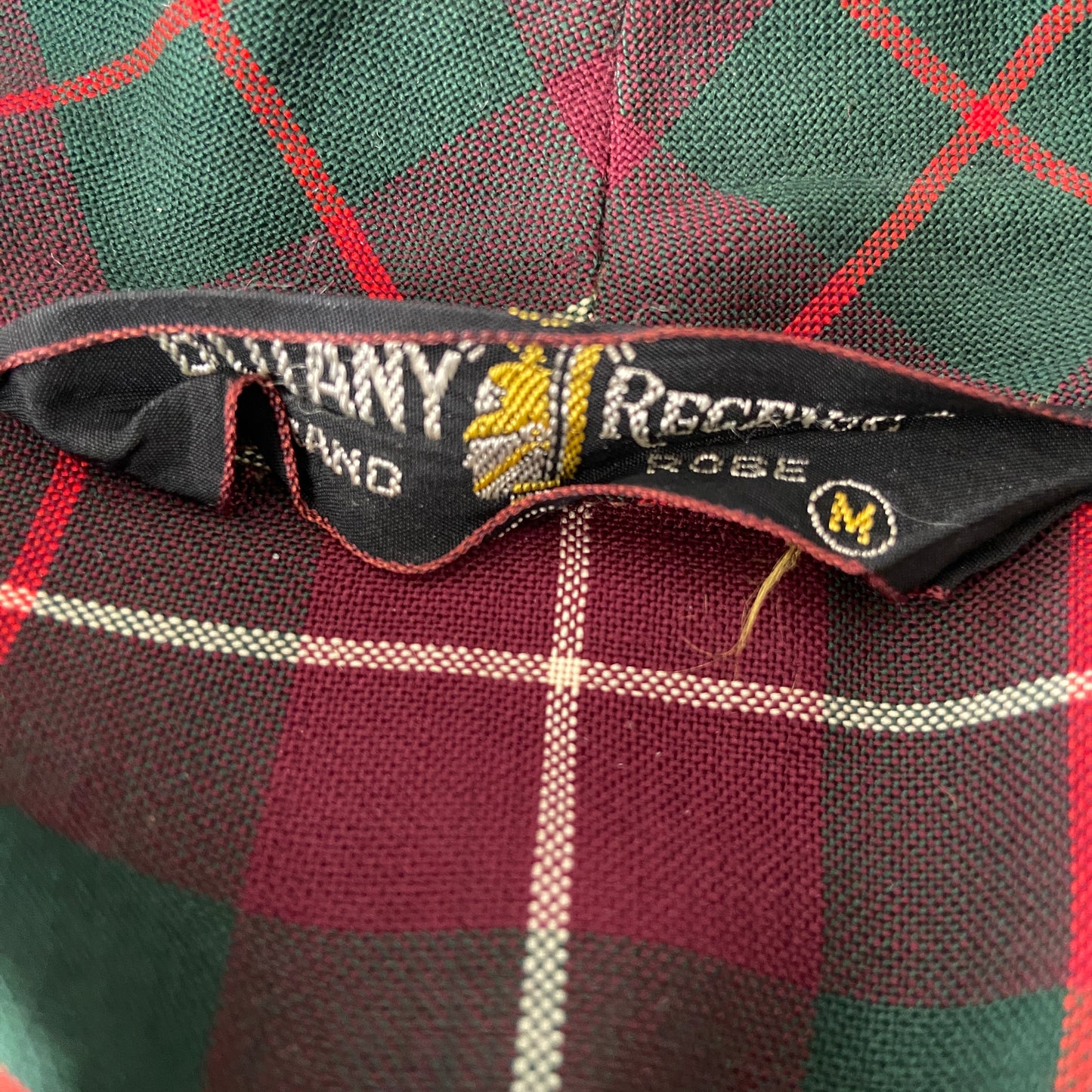 1930s 1940s Plaid Wool Robe