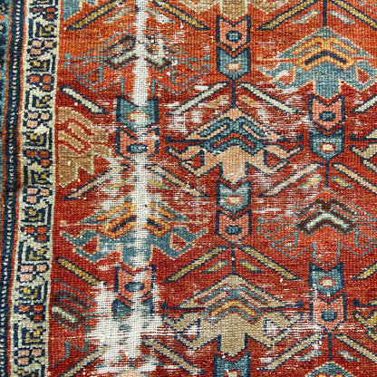 Antique Persian Heriz Rug Early 20th Century