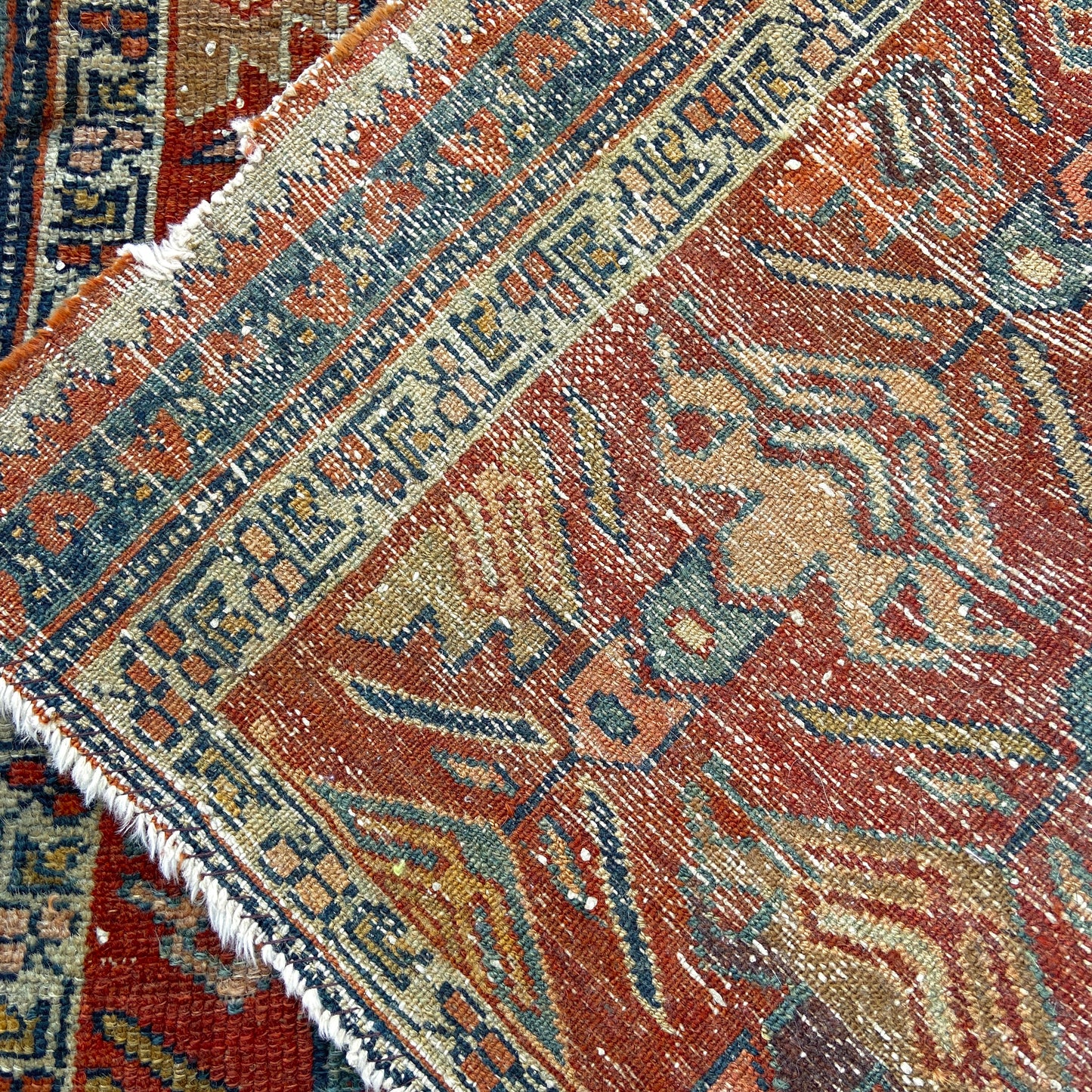 Antique Persian Heriz Rug Early 20th Century