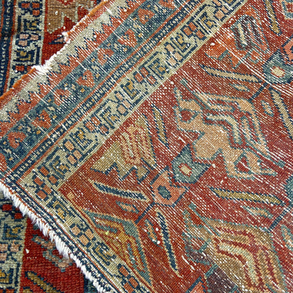 Antique Persian Heriz Rug Early 20th Century