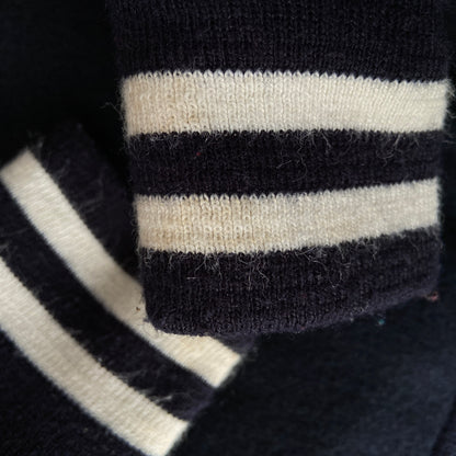 1980s Blue Wool Cheerleader Varsity Jacket