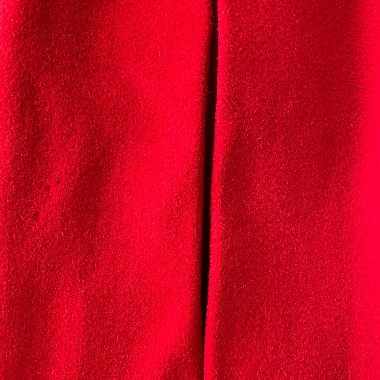 1950s Red Wool Coat with Gold Buttons