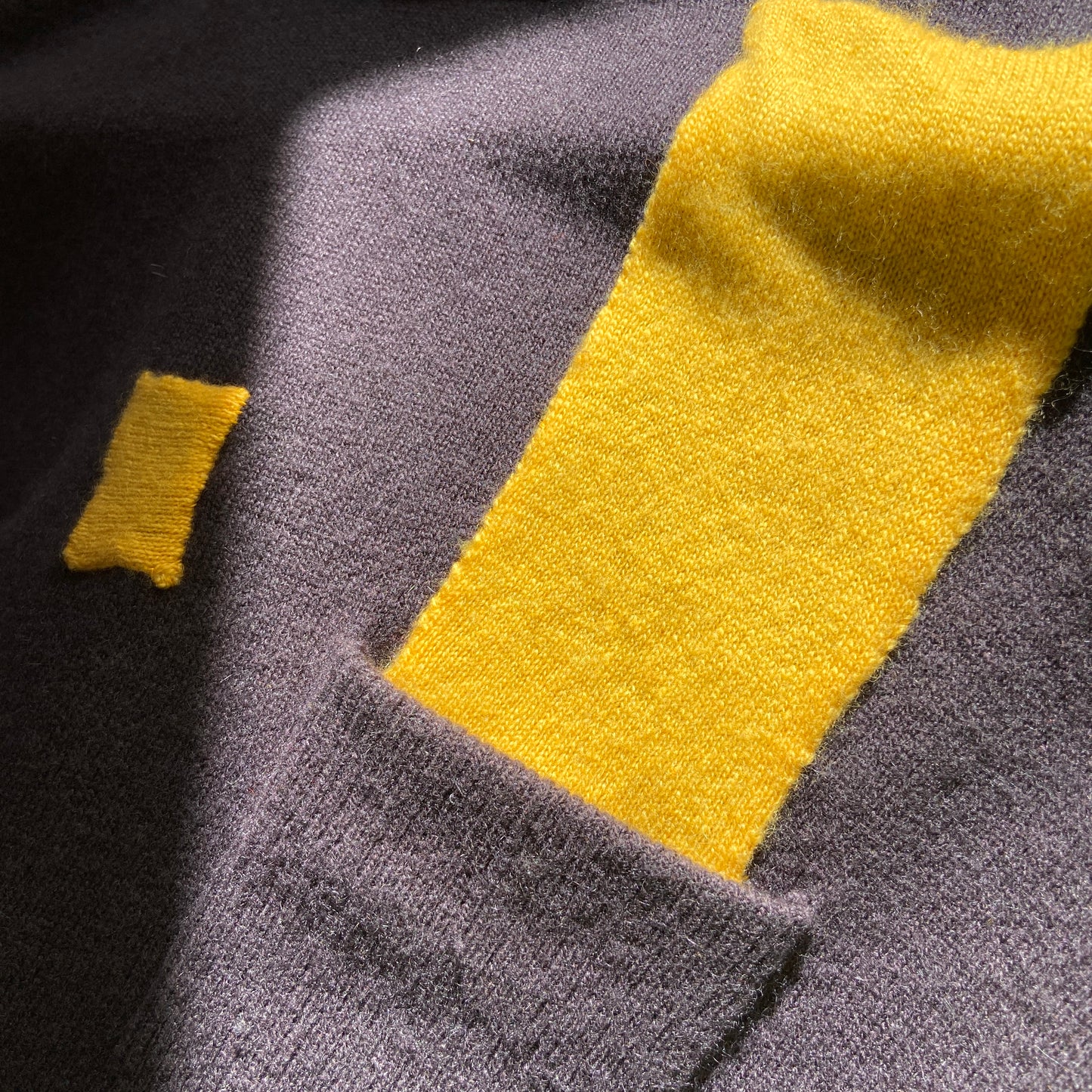 1960s Brown Cashmere Sweater with Patches