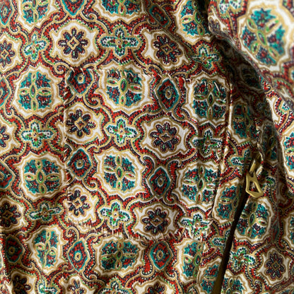 1940s Paisley Print Cotton Dress