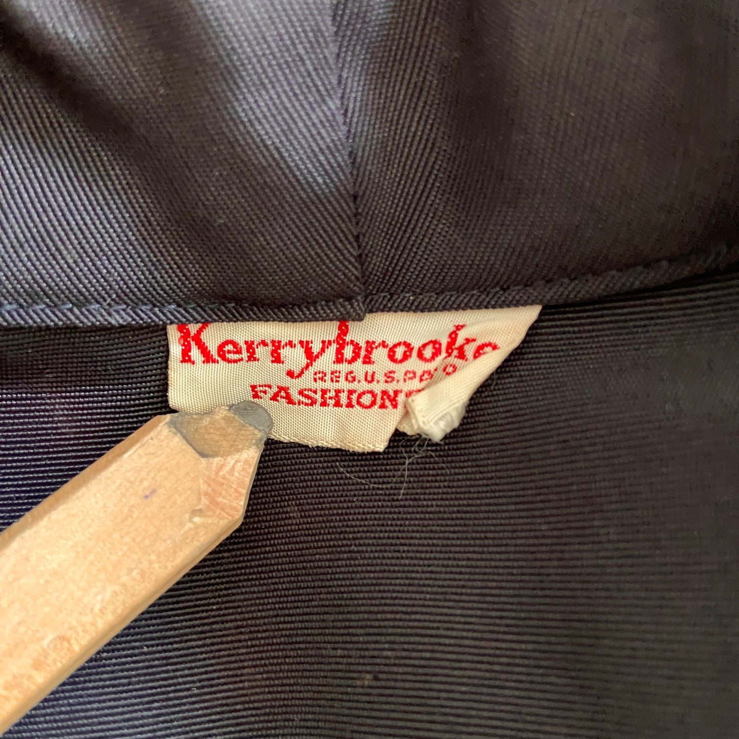 1940s Black Asymmetrical Dress with Pocket