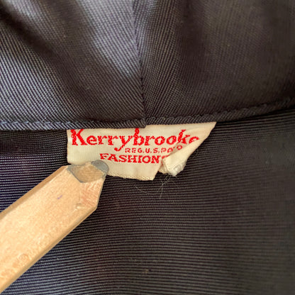 1940s Black Asymmetrical Dress with Pocket