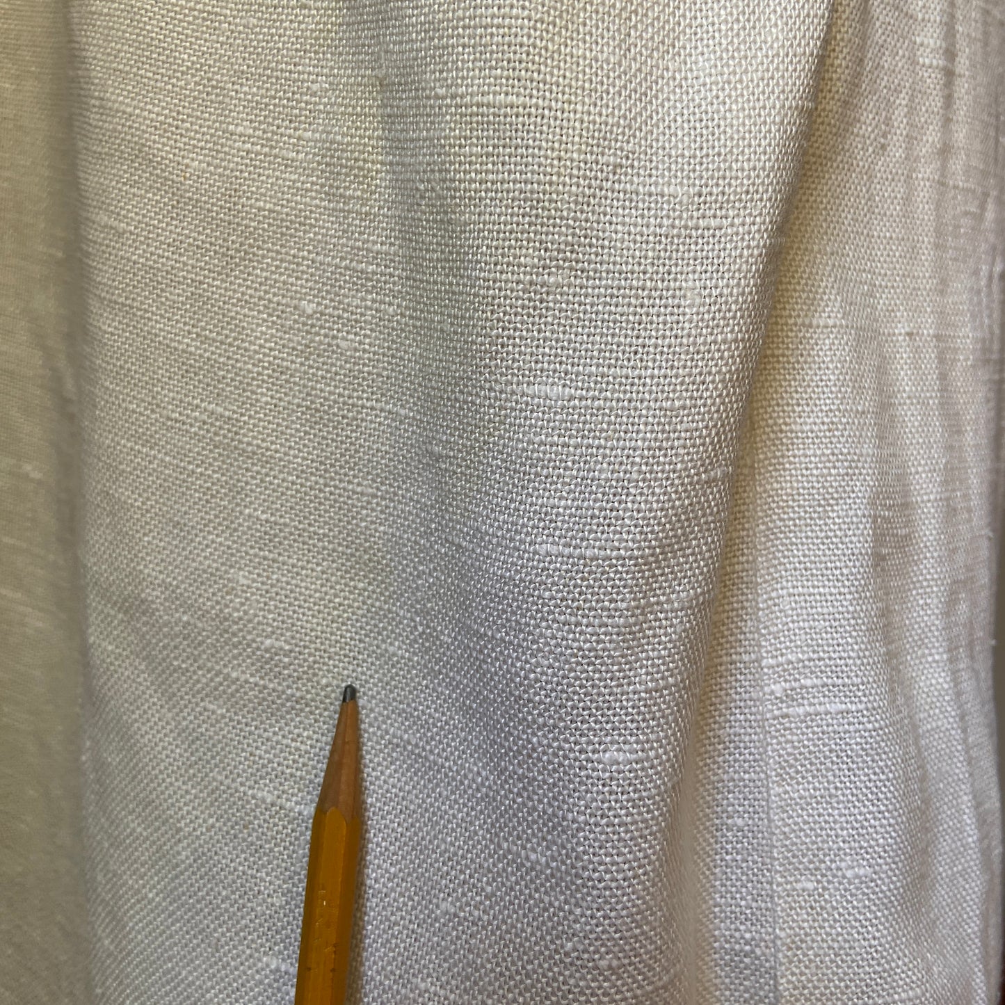 1960s Linen Dress with Asymmetrical Buttons